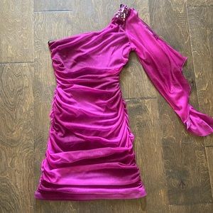 Purple Ombré Bodycon Mini Dress